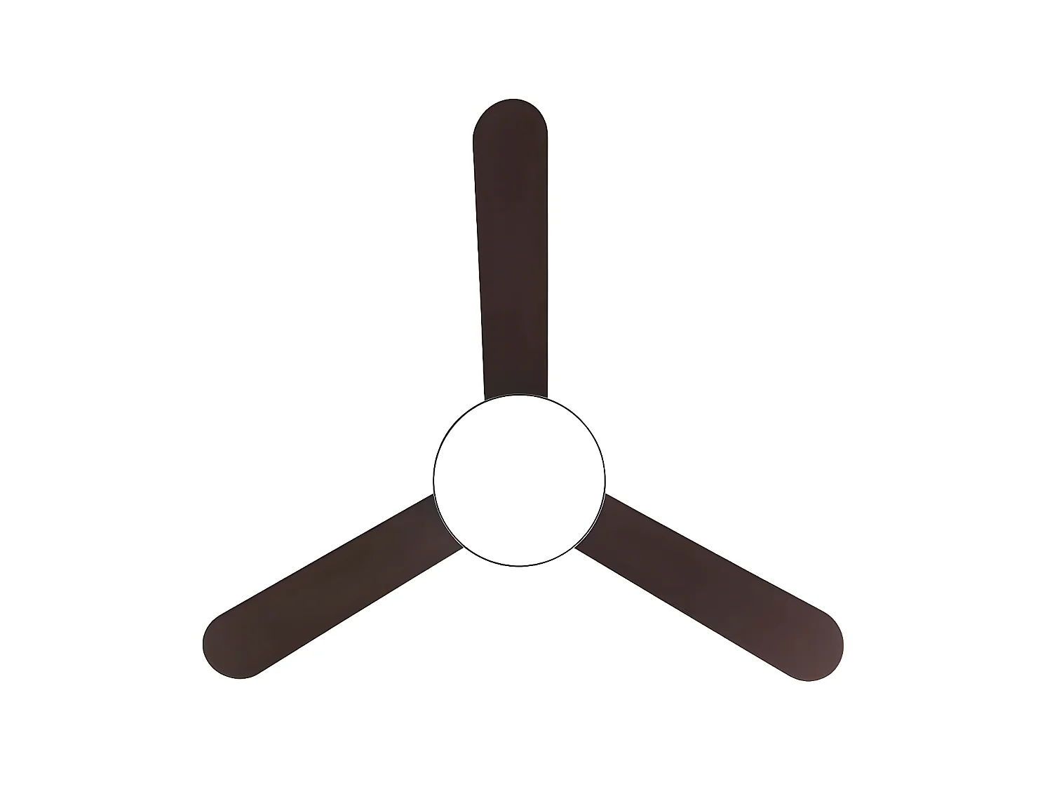 Ventilateur DC UMI brun LED 3 températures et contrôle à distance Fabrilamp