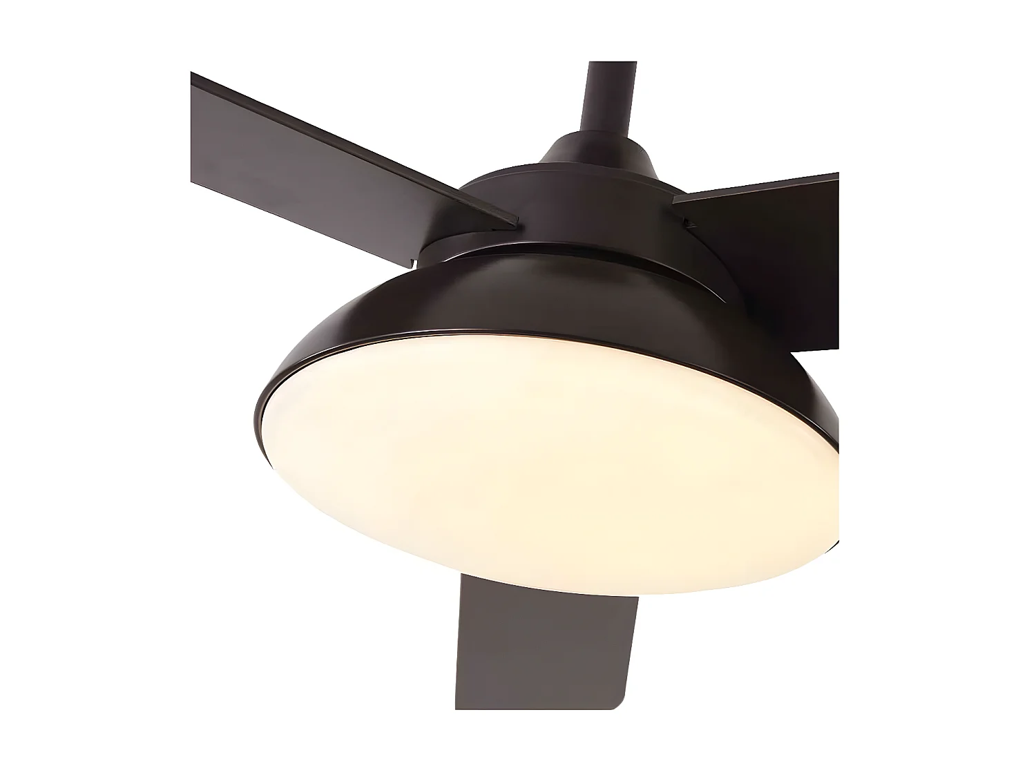 Ventilatore DC UMI LED marrone con 3 temperature e telecomando Fabrilamp