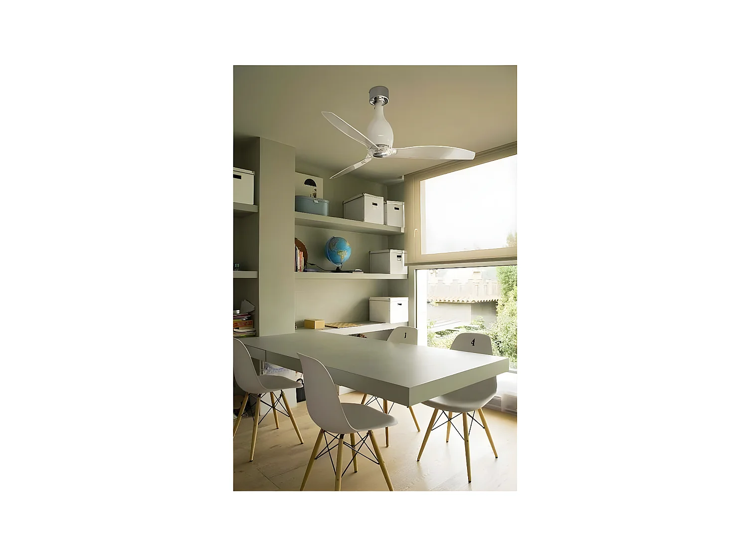 MINI ETERFAN M Ventilateur DC blanc brillant/transparent