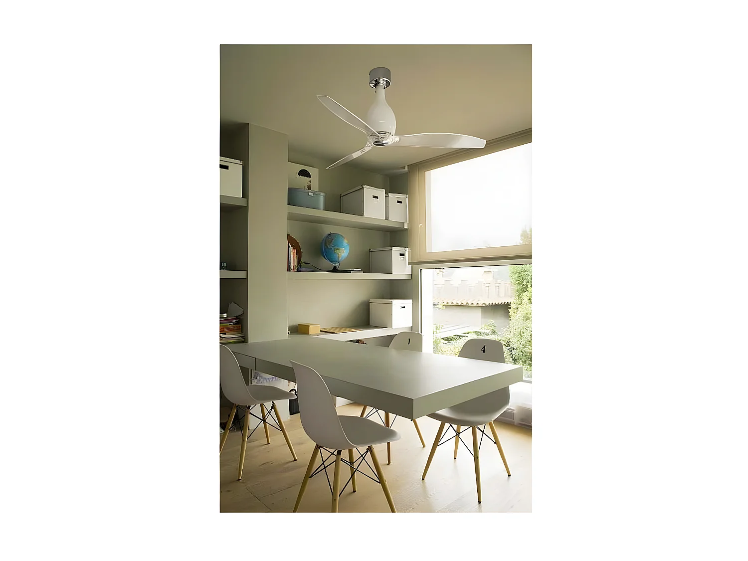 MINI ETERFAN M Ventilador DC branco brilhante/transparente