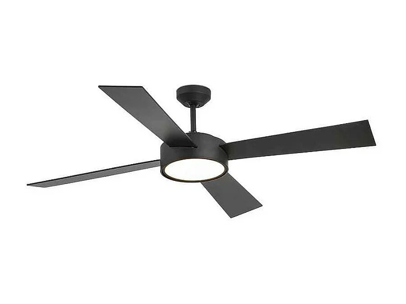 Ventilador Dc Hydra Negro G Led Integrado Control Remoto Temporizador Faro