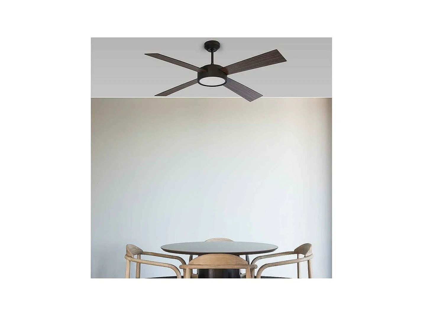 HYDRA L LED Schwarzer DC-Deckenventilator