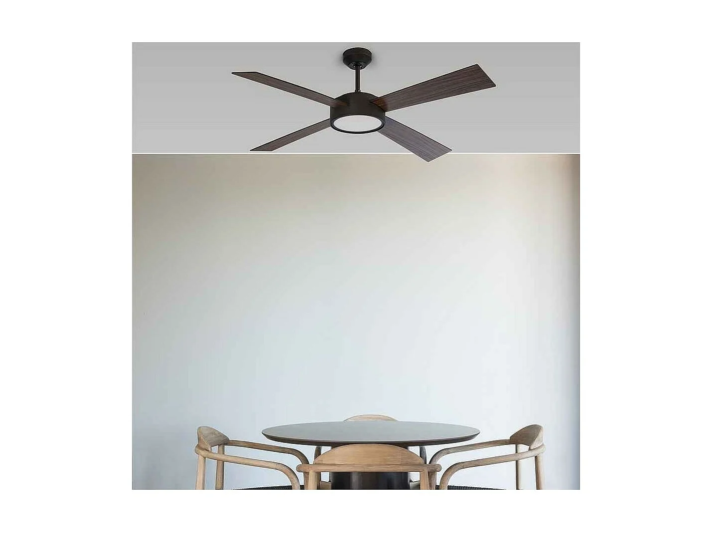 Ventilador de teto HYDRA L LED preto DC