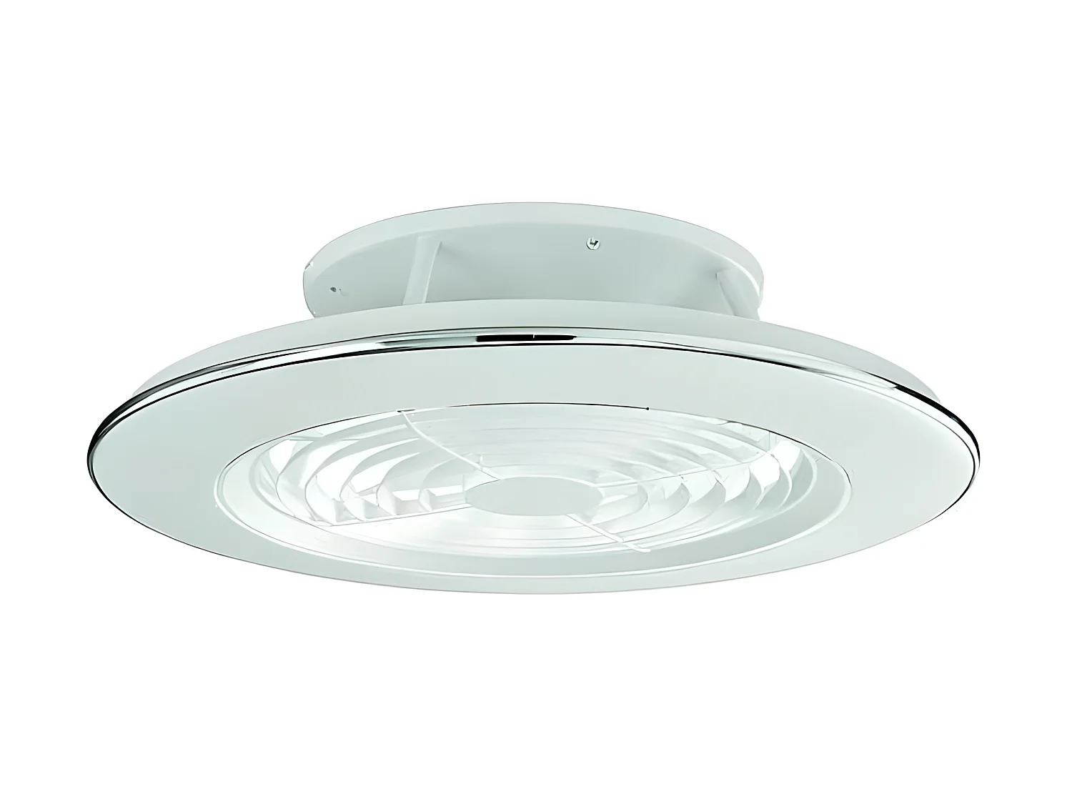 Ventilateur DC ALISIO blanc 63 cm led dimmable CCT réglable commande de distance