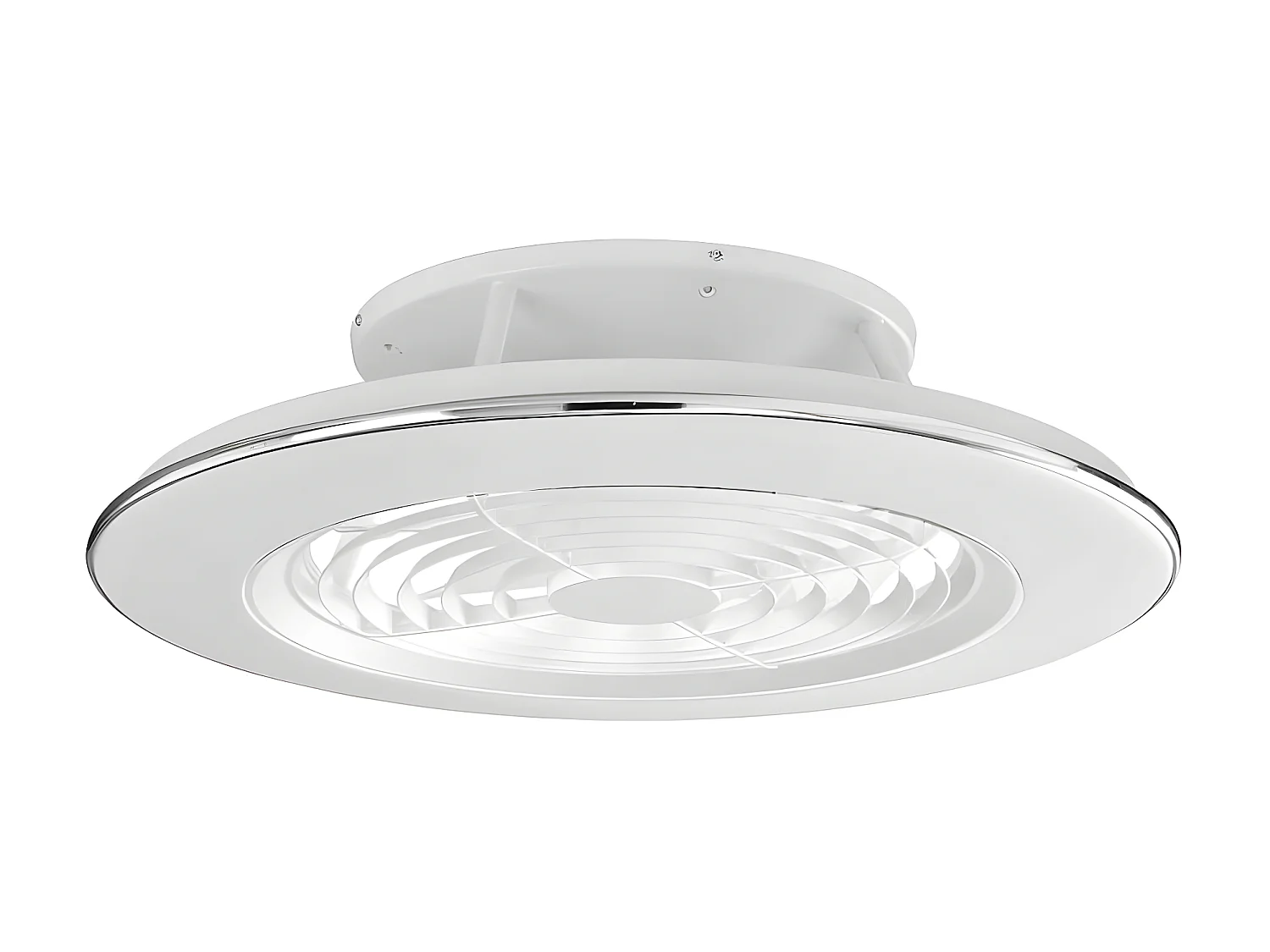 Ventilateur DC ALISIO blanc 63 cm led dimmable CCT réglable commande de distance