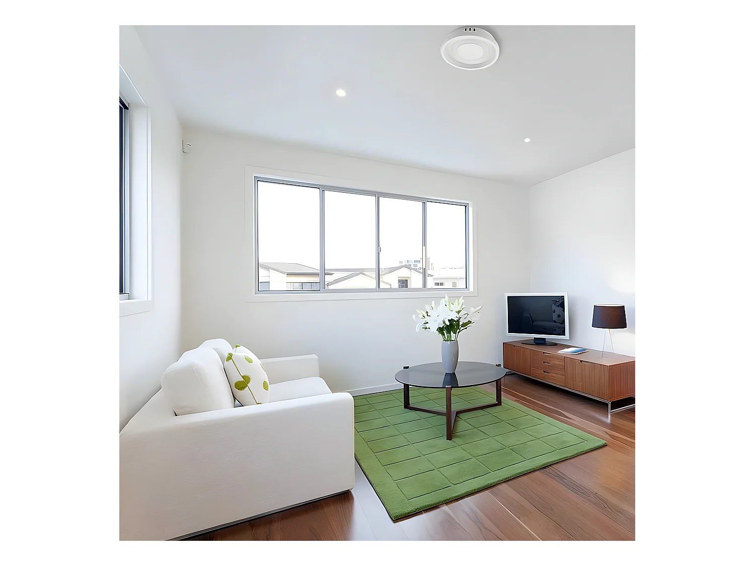 Soffitto LED serie ELMA in bianco con luce di memoria a colori FABRILAMP