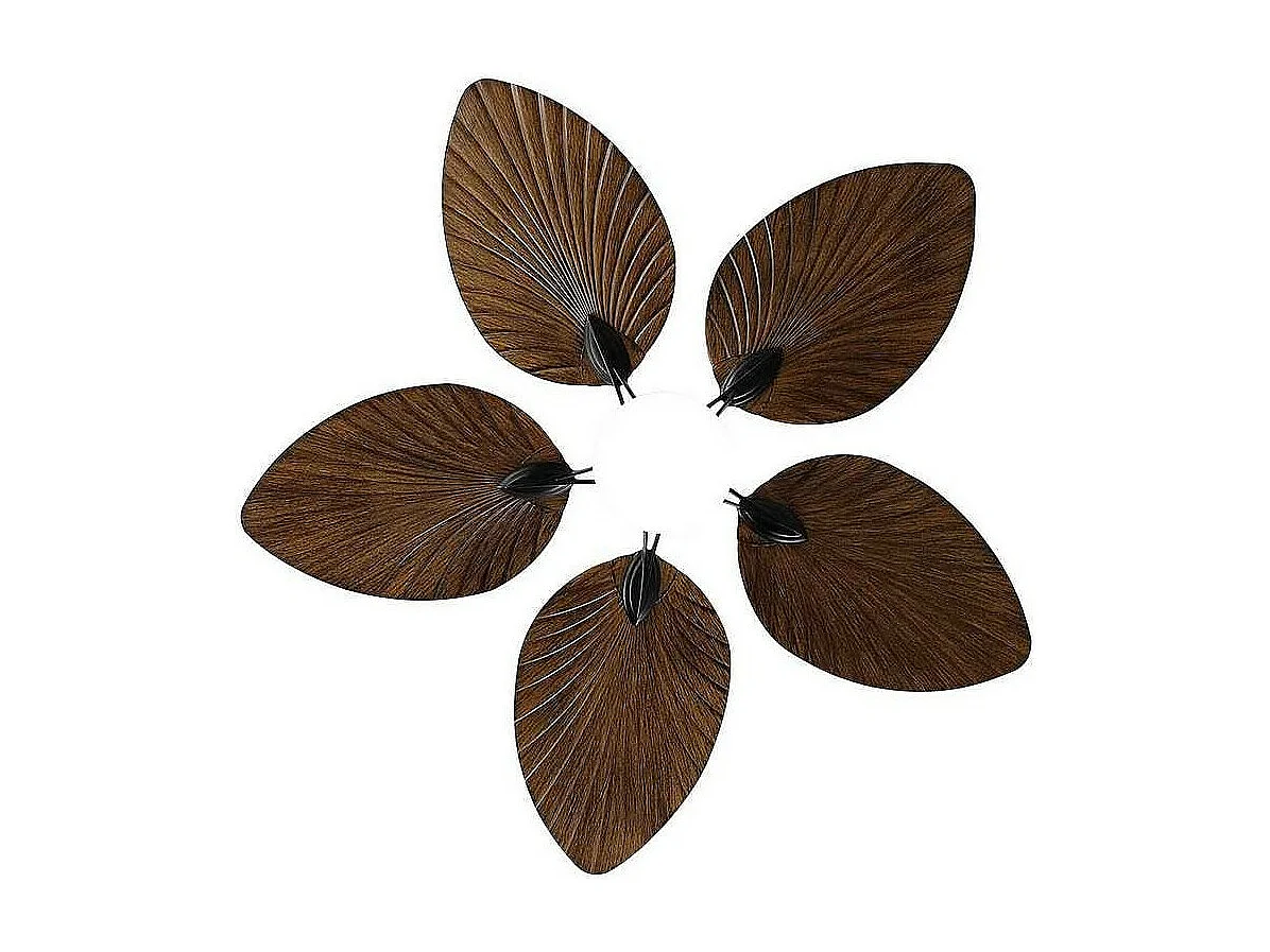 Ventilador Dc Colla Negro 5 Aspas Led Memoria De Color