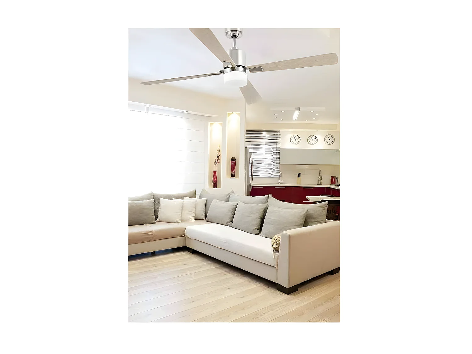 Ventilador Dc Palk  Niquel Mando Distancia Funcion Inversa Faro