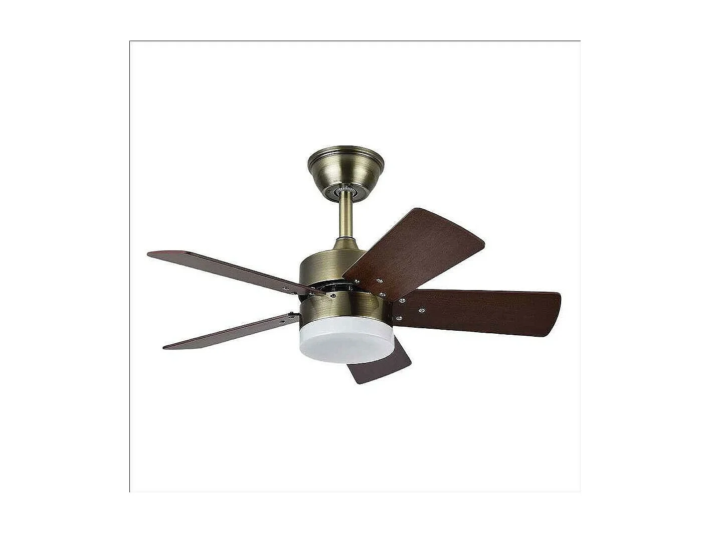 Ventilatore DC MARTA oro e LED integrato 36w memoria colore Fabrilamp