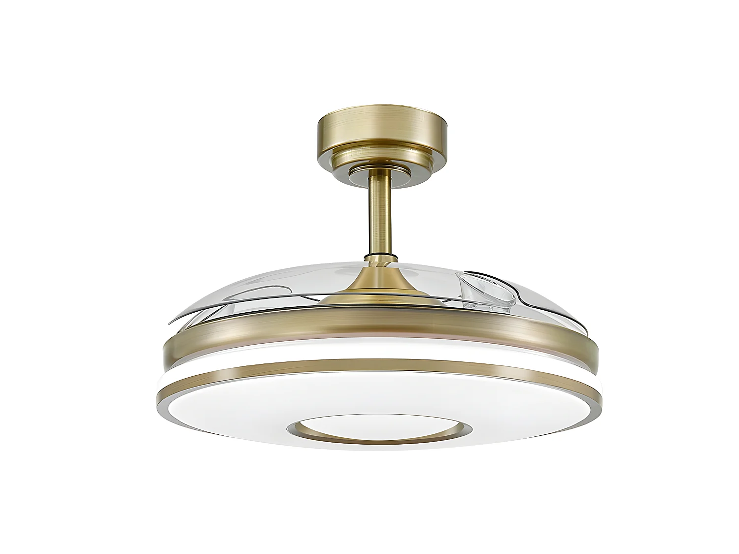 Ventilador Dc Dani L Dorado Led Integrado Cct Y Memoria Color