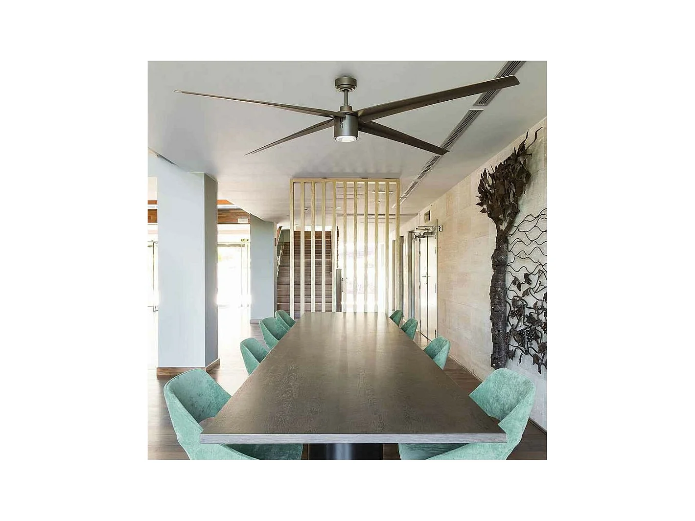 ATTOS XXL LED Bruin DC-plafondventilator