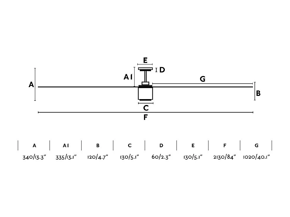 Wentylator sufitowy ATTOS XXL LED brązowy DC
