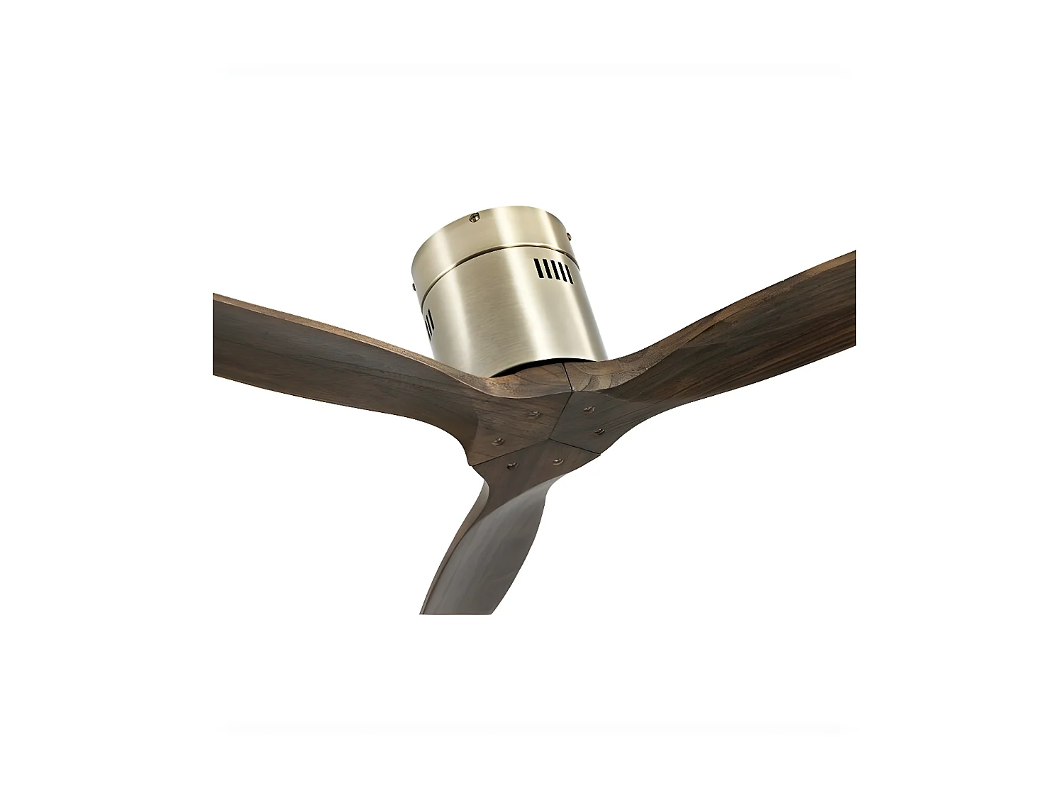 Ventilatore DC AGUILON acero dorato senza luce telecomando e timer Fabrilamp