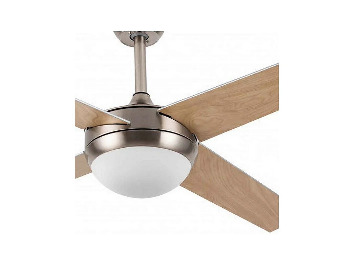 Ventilateur CIRO hêtre nickel E27 DC avec télécommande Fabrilamp