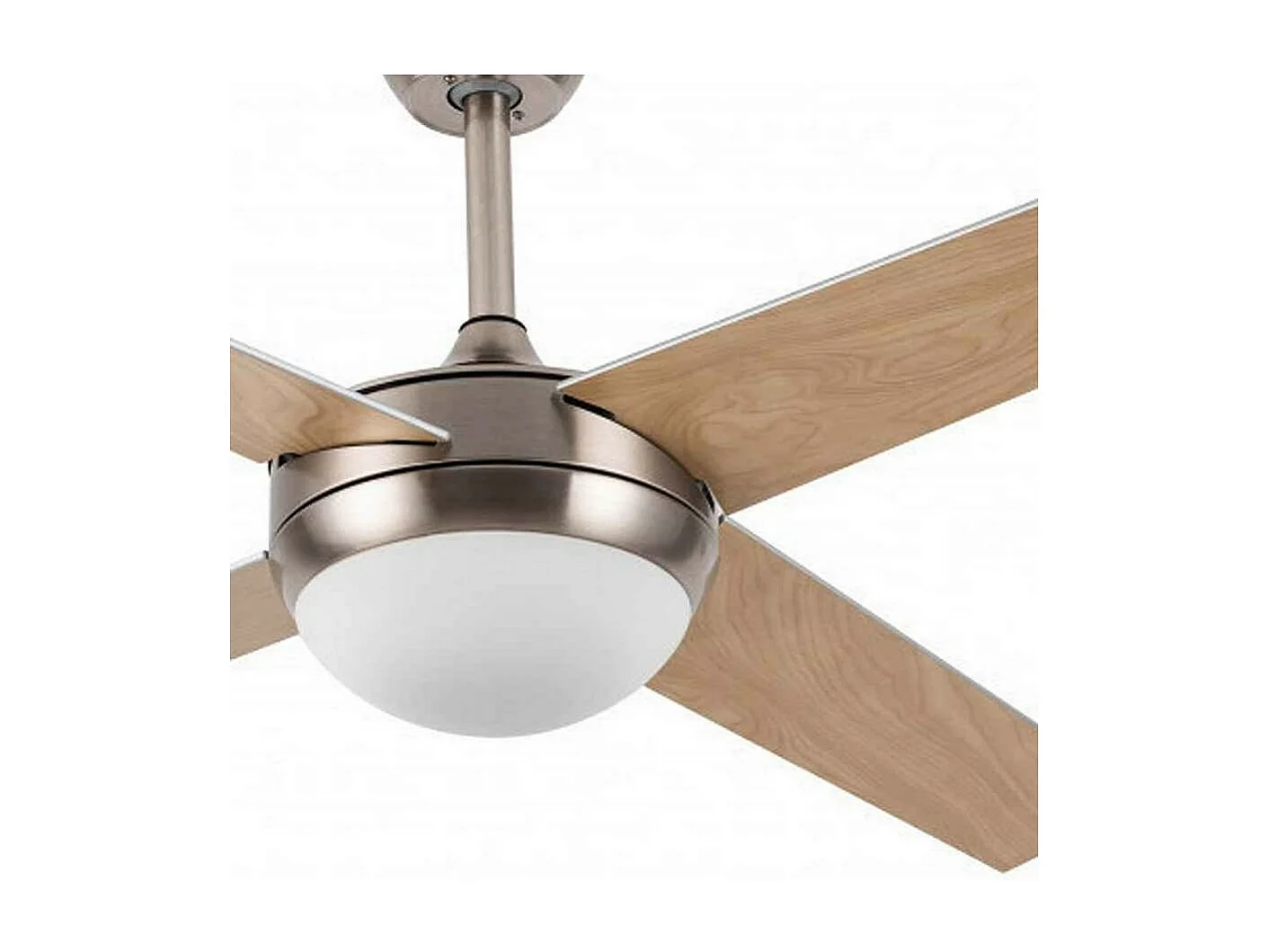 Ventilador Dc Ciro Niquel Haya E27 Con Mando A Distancia