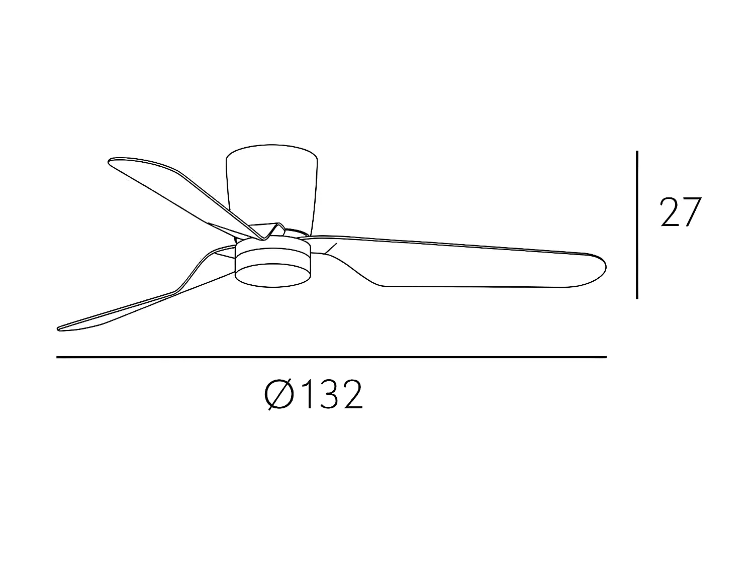 Fan DC KOCHI marrone led 3 temperature e memoria di colore Fabrilamp