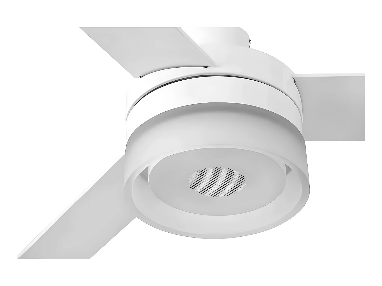 ICE LED SPEAKER con SPEAKER, ventola LED integrata FARO bianca