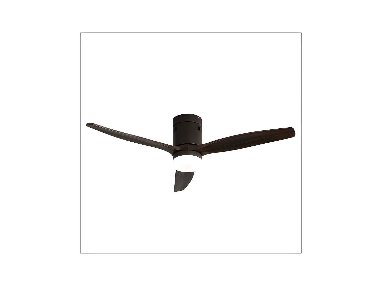 Ventilateur DC LED marron AGUILON à mémoire de couleur Fabrilamp