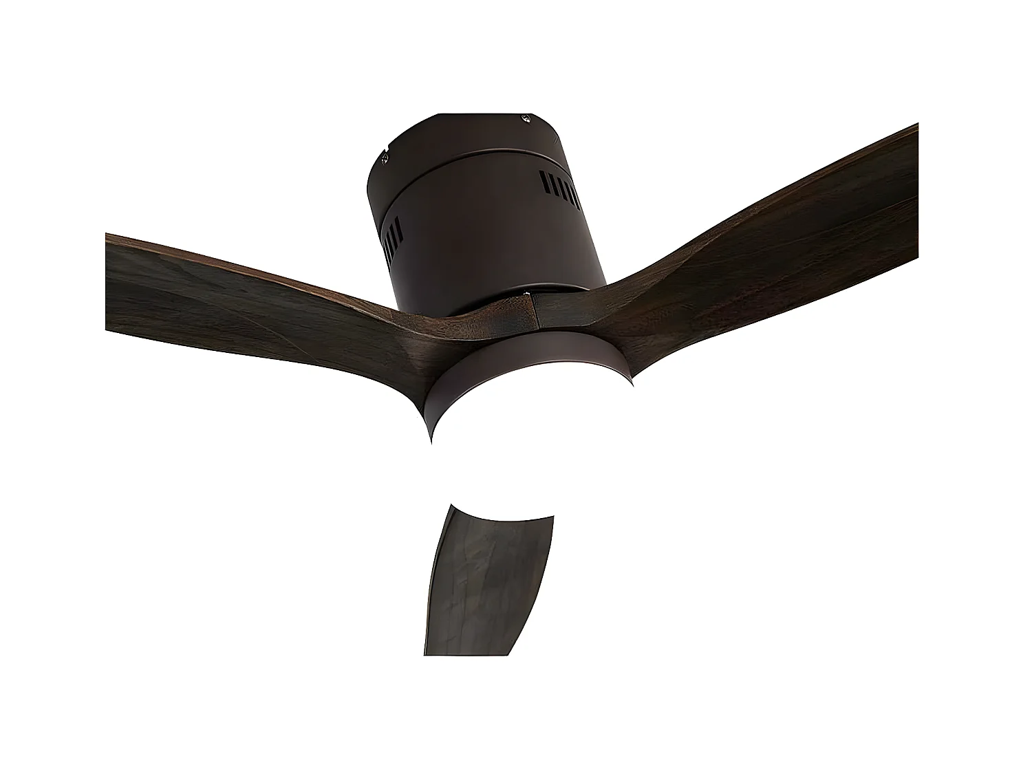 Ventilateur DC LED marron AGUILON à mémoire de couleur Fabrilamp