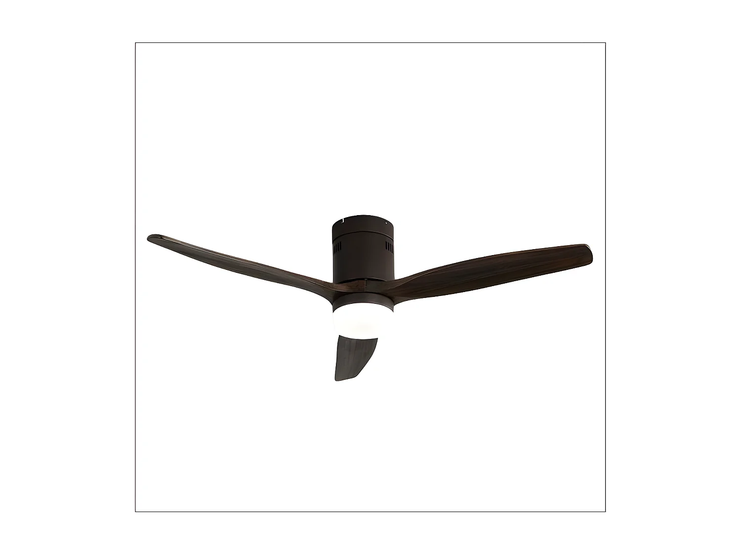 Ventilateur DC LED marron AGUILON à mémoire de couleur Fabrilamp