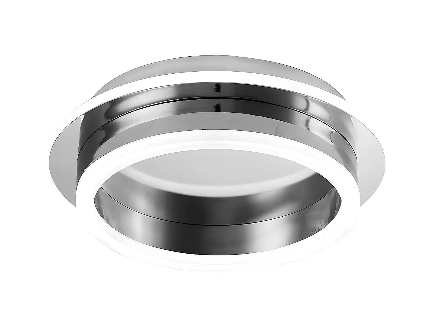 PLAFON circulaire 30w modèle Elma en chrome avec mémoire couleur FABRILAMP