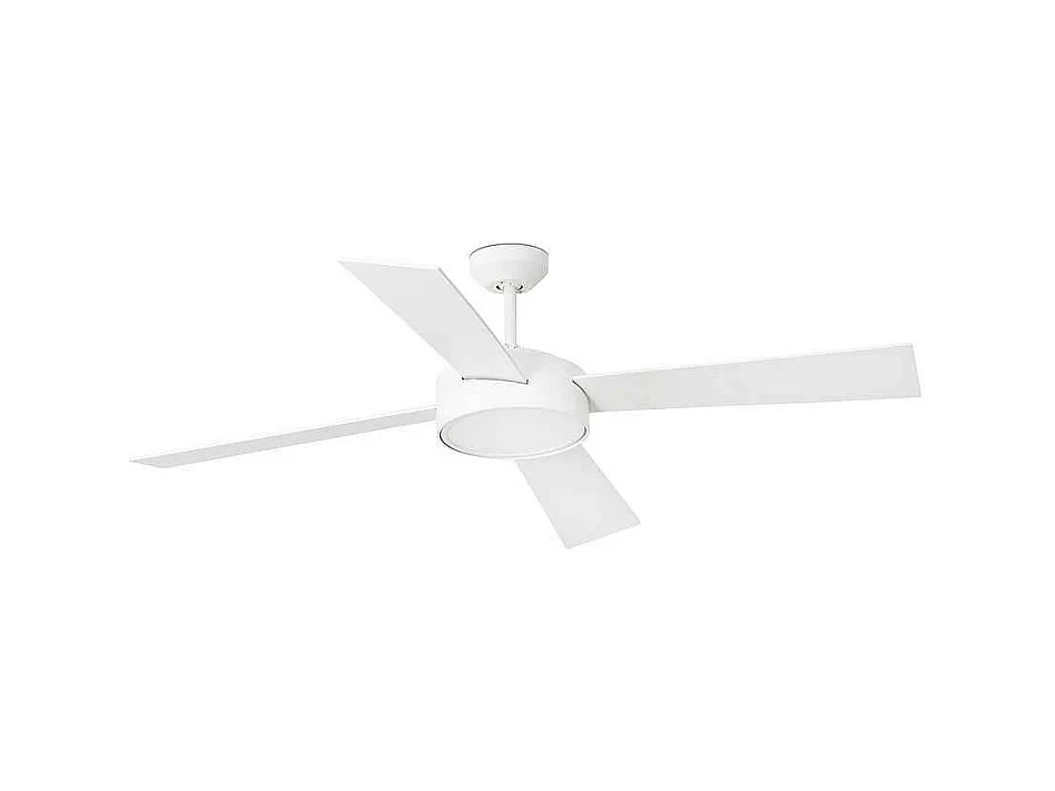 Ventilateur blanc HYDRA DC moteur et led intégré FARO