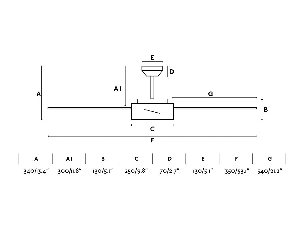 Ventilateur blanc HYDRA DC moteur et led intégré FARO