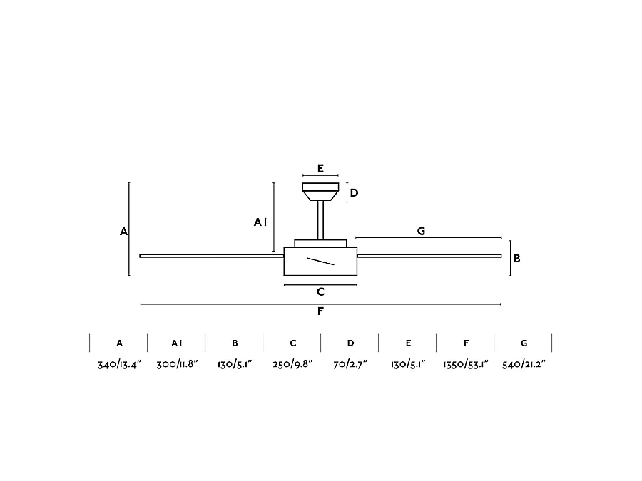 HYDRA L LED Weißer DC-Deckenventilator