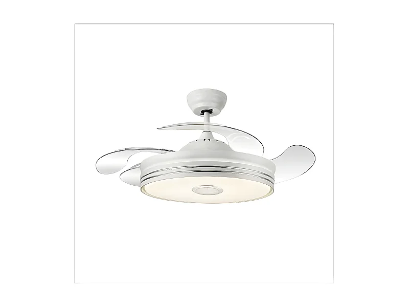 Ventilador Dc Matanuska Blanco Con Altavoz Y Conectividad Bluetooth