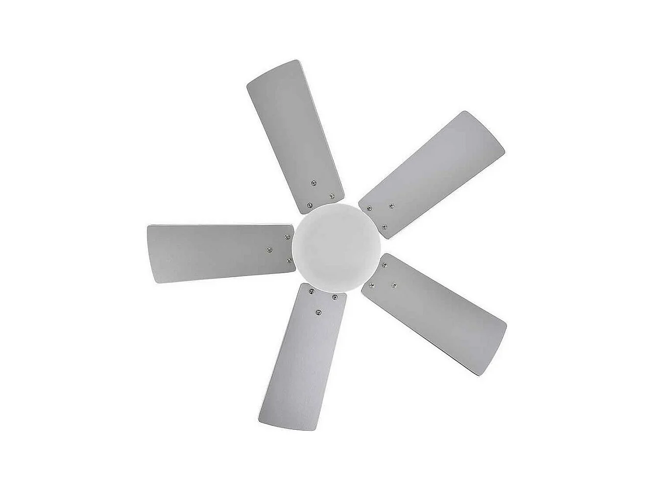 Ventilateur MARTA DC nickel et LED intégrée 36w mémoire de couleur Fabrilamp