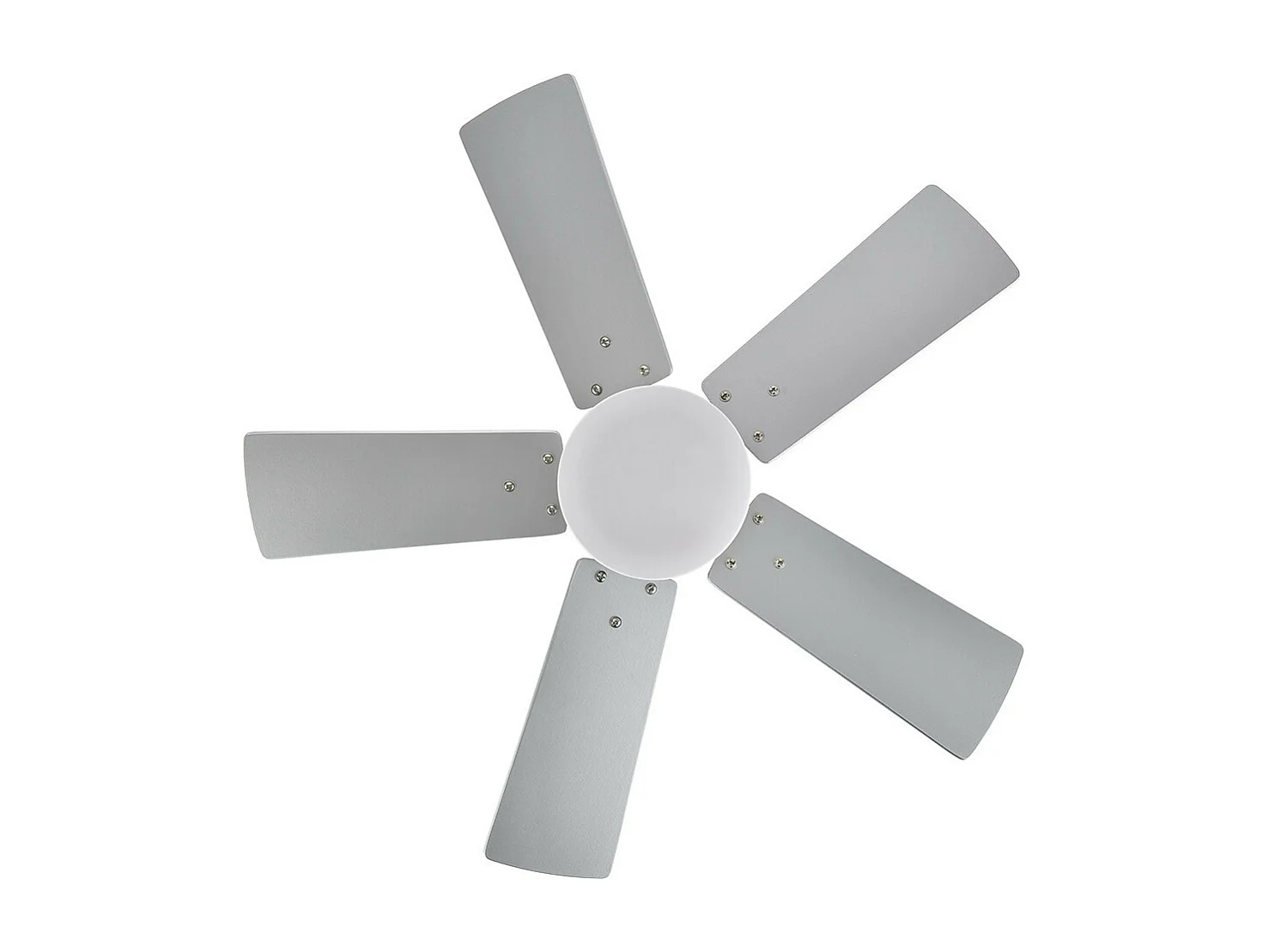 Ventilateur MARTA DC nickel et LED intégrée 36w mémoire de couleur Fabrilamp