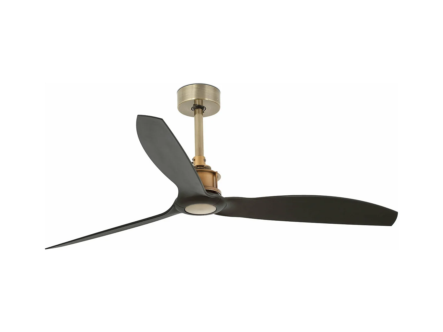 Ventilateur sans lumière JUST FAN or avec pales noires FARO