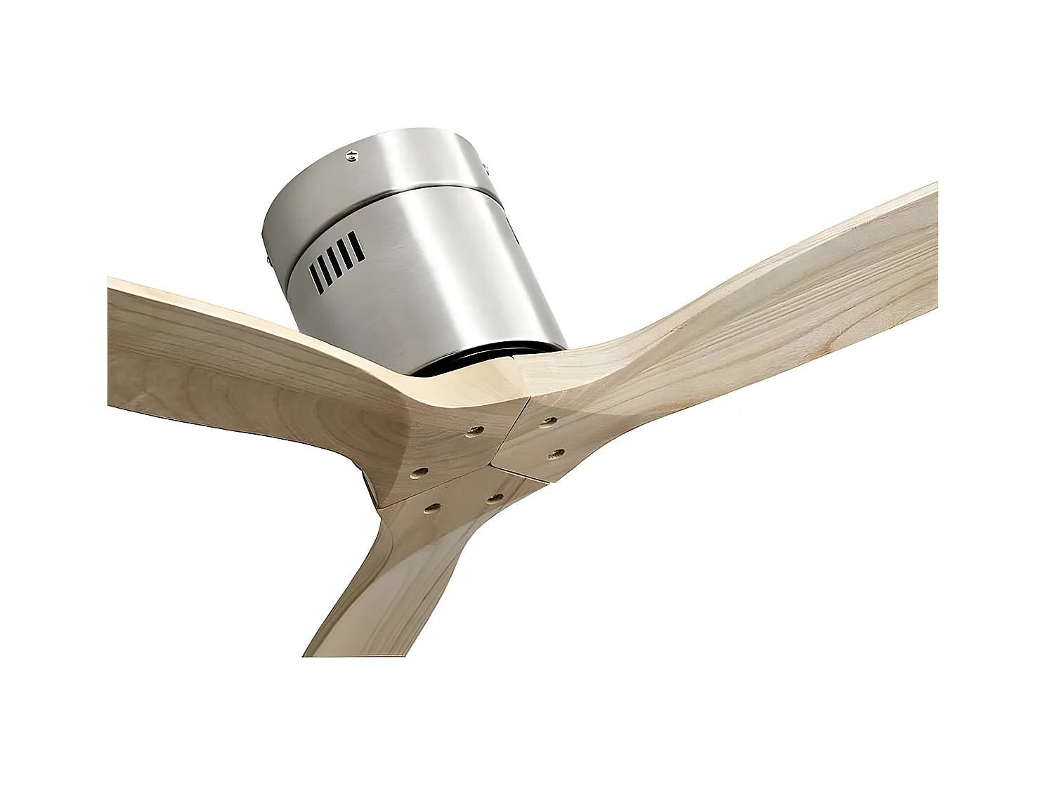 Ventilador Dc Aguilon Niquel Haya Sin Luz  Control Remoto Y Temporizador