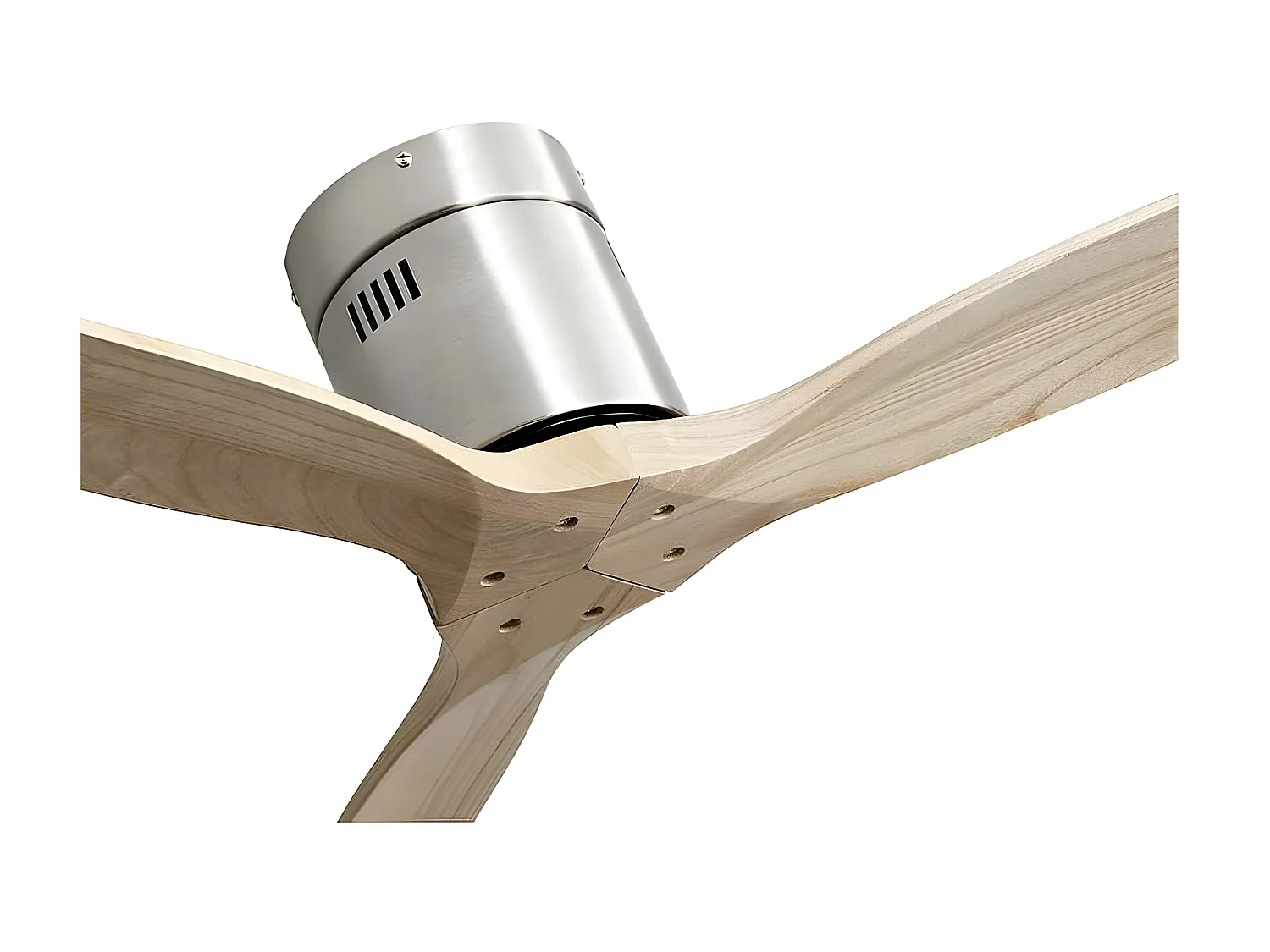 Ventilador Dc Aguilon Niquel Haya Sin Luz  Control Remoto Y Temporizador