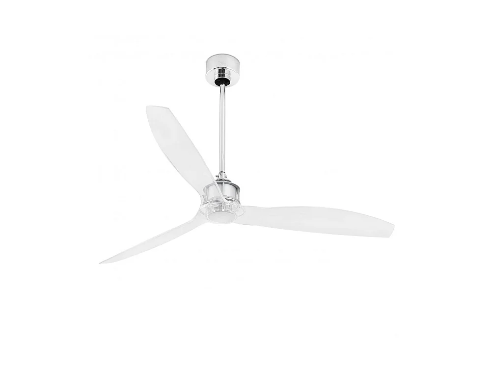 DC JUST FAN M ventola trasparente cromato telecomando funzione inversa FARO