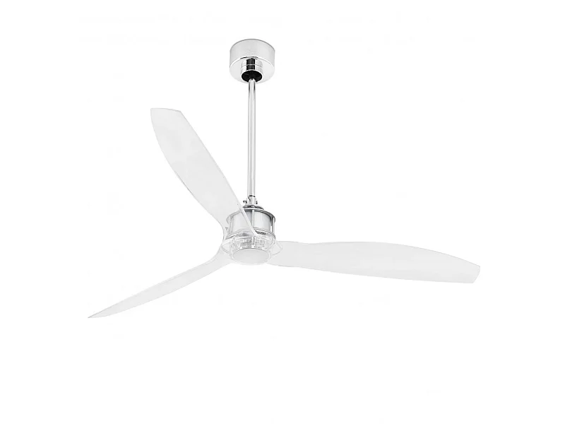 DC JUST FAN M ventilateur chrome transparent télécommande fonction inverse FARO
