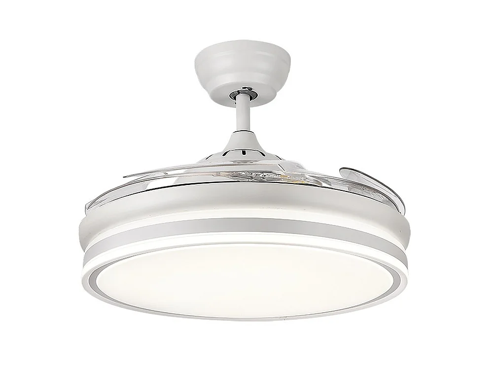 Ventilador Dc Bayomo L Blanco Led Con Memoria De Color