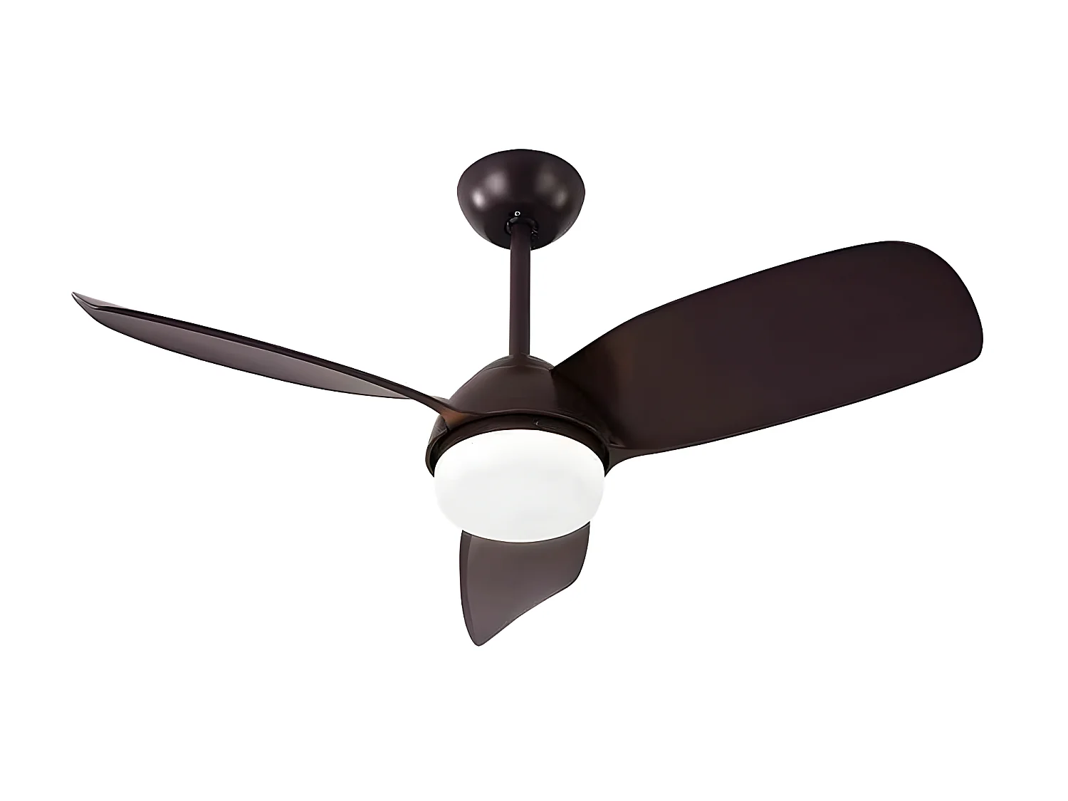 Ventilateur DC HAUR marron led CCT réglable avec mémoire Fabrilamp
