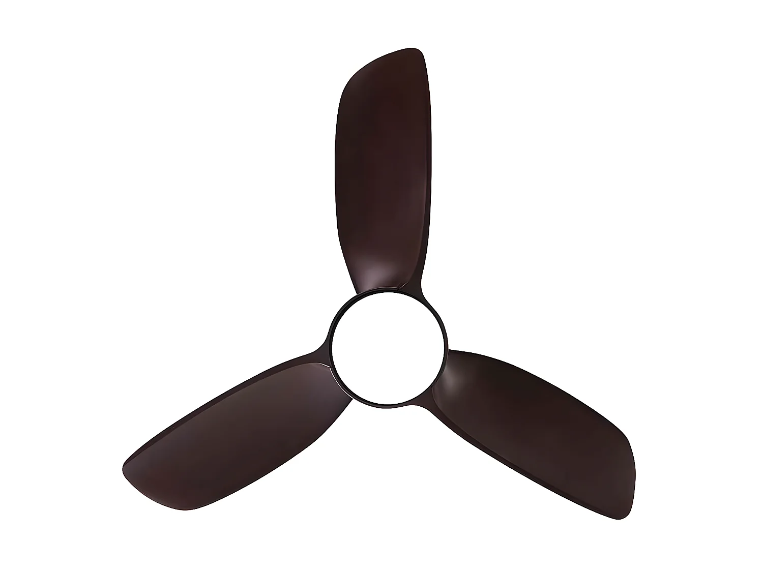 Ventilateur DC HAUR marron led CCT réglable avec mémoire Fabrilamp