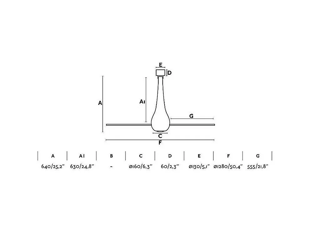 ETERFAN M Hellschwarz/transparenter DC-Lüfter
