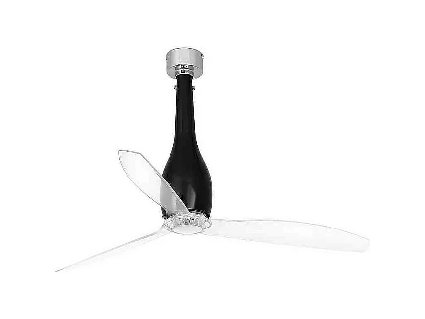 ETERFAN M Ventilateur DC noir brillant/transparent