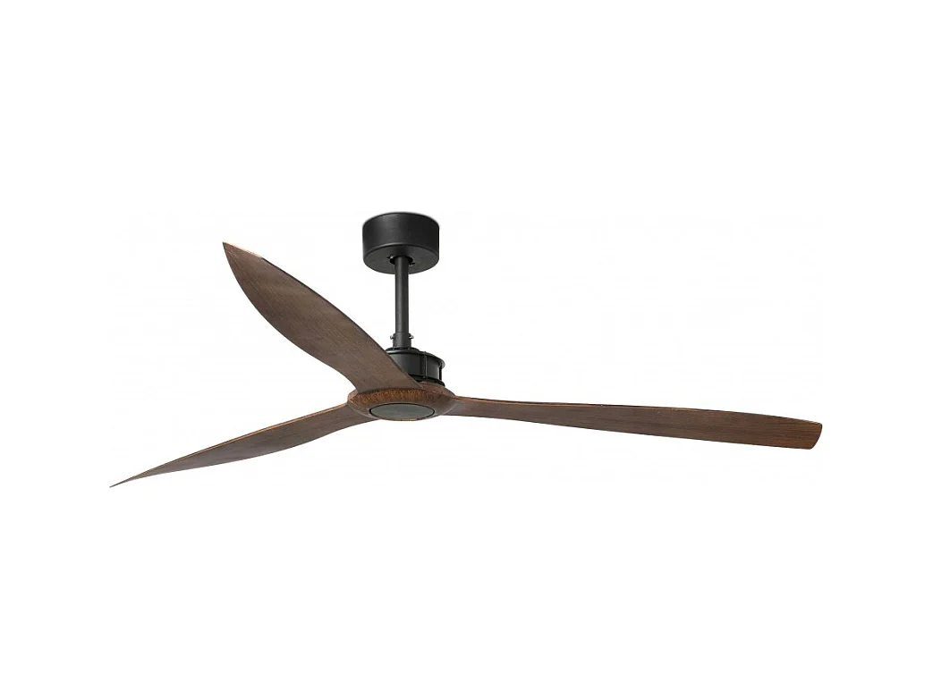 JUST FAN XL Mattschwarzer/Holzventilator 178 cm