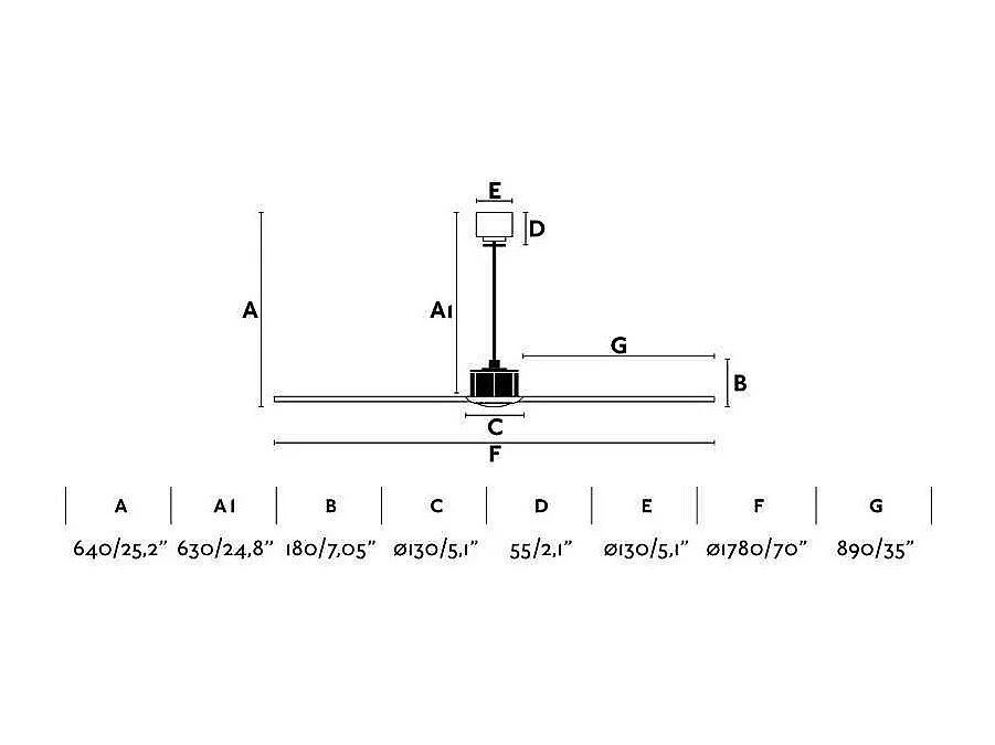 Ventilatore DC di grande formato JUST FAN XL pale reversibili in legno nero Faro