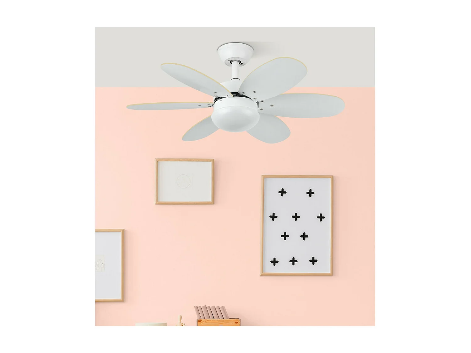 ALVES ventilateur DC blanc E27 télécommande et minuterie Fabrilamp