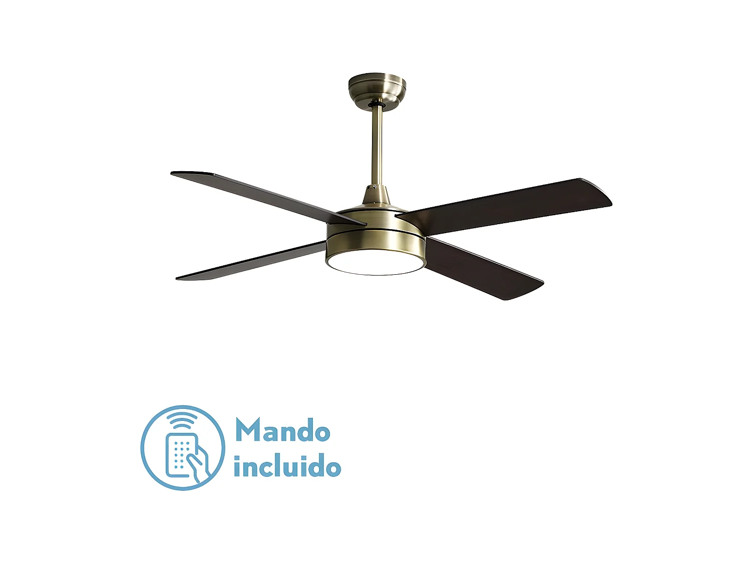 Offerta ventilatore NEVERY Dorado con led integrato, telecomando con timer e memoria colori, 132cm.