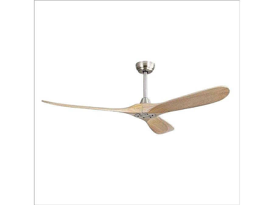 Ventilateur sans lumière MARIN DC Nickel-Haya 5 Speeds FABRILAMP