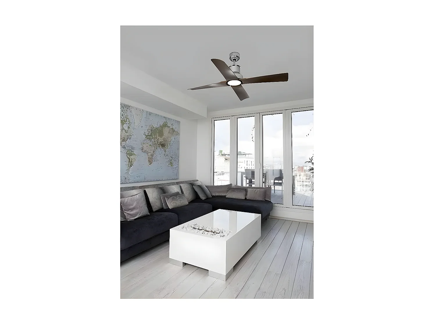 Ventilador de teto WINCHE M DC cromado