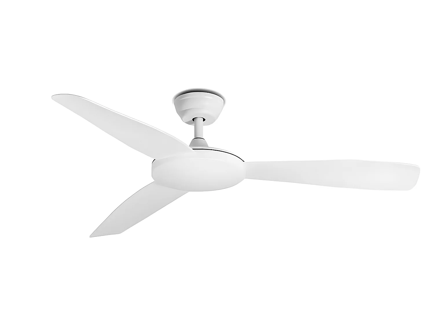 Ventilateur islot blanc sans lumière avec moteur CC FARO