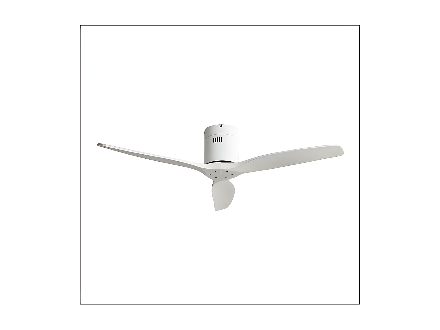 Ventilateur DC AGUILON blanc sans télécommande lumineuse et minuterie Fabrilamp