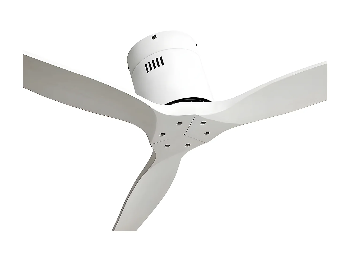 Ventilateur DC AGUILON blanc sans télécommande lumineuse et minuterie Fabrilamp